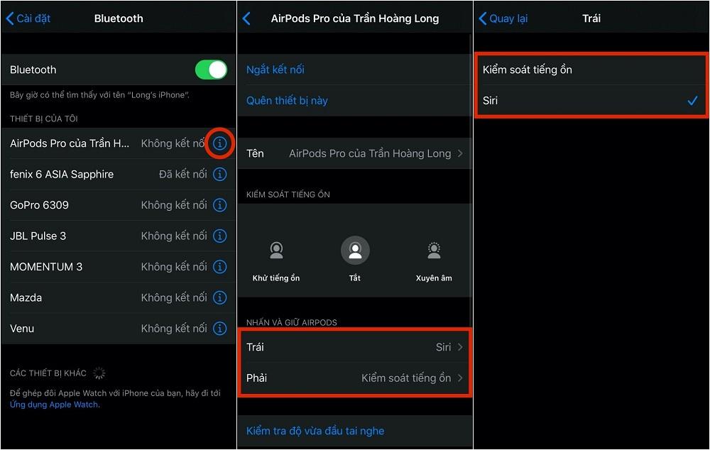 thủ thuật sử dụng AirPods