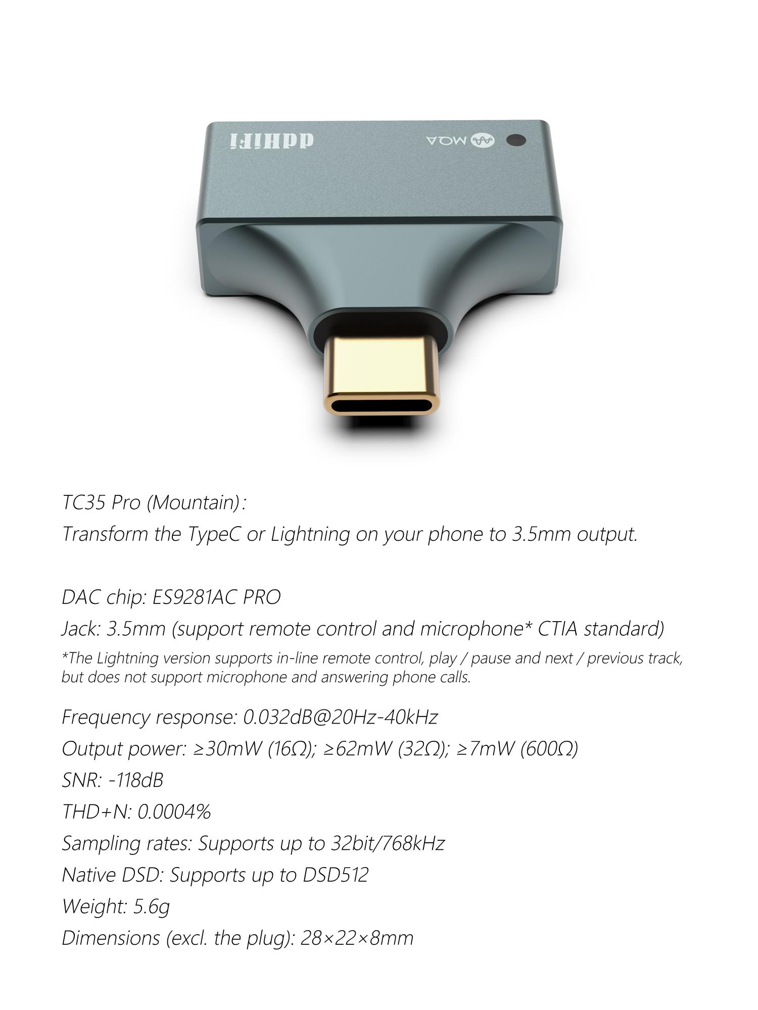 DDHiFi TC 35 Pro Mountain Lightning 
