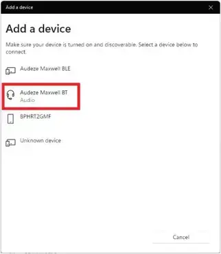 AUDEZE Maxwell - Kết nối Bluetooth 1
