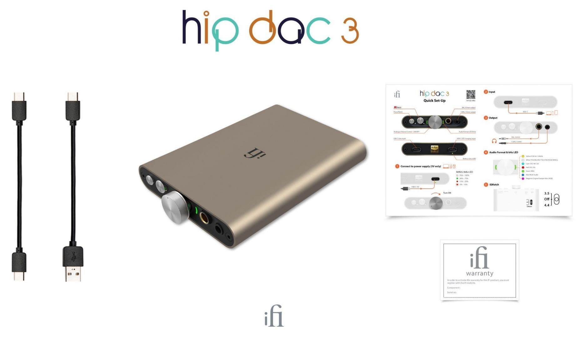 iFi Hip DAC 3: Portable DAC/AMP Mới Mang Chất Lượng Âm Thanh Hàng Đầu Của iFi Audio